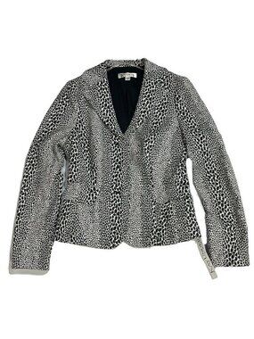 Kay Unger New York Womens Animal Print Blazer Jacket Size 4